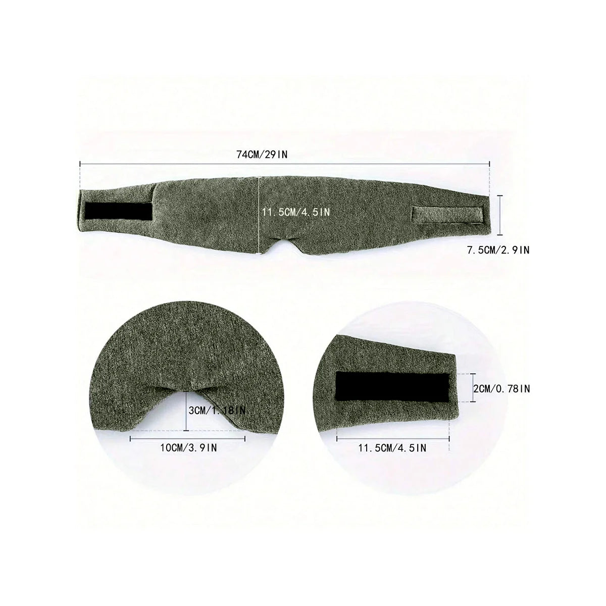 Breathable Sleep Mask Eye Cover Portable Travel Comfort Light Blocking