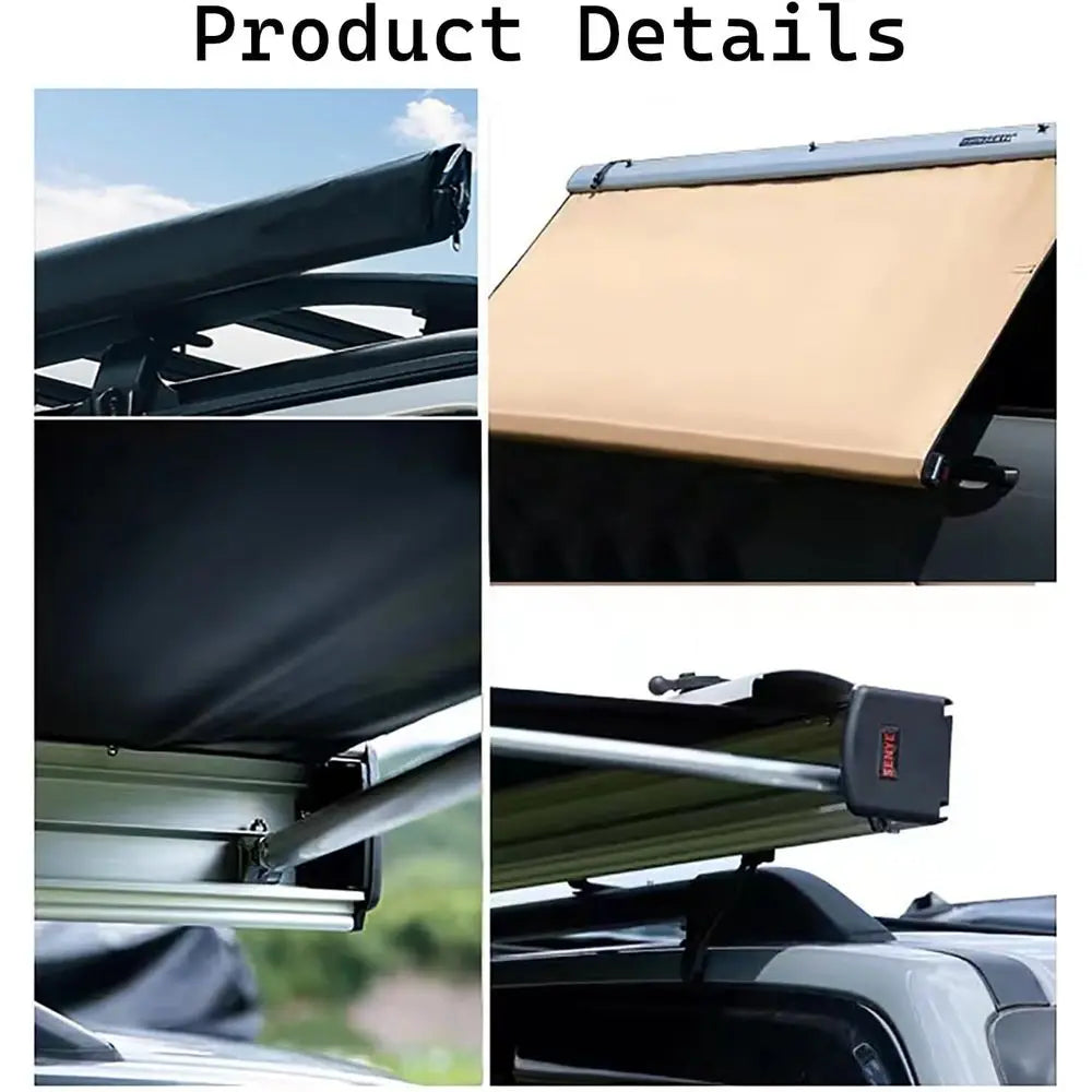 Vehicle Roof Rack Pullout Tent Sun Shade UV50 Plus SUV