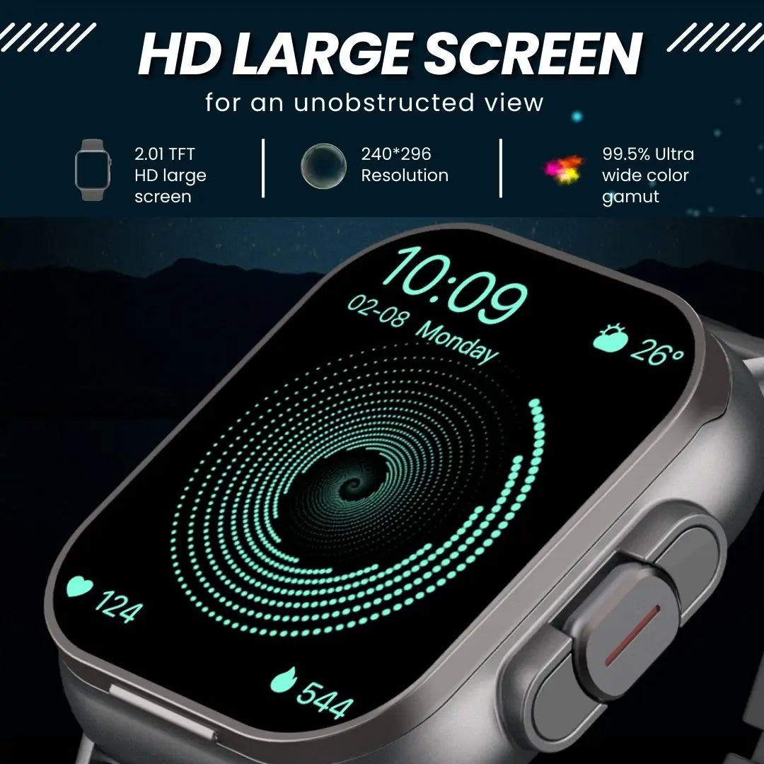 D8 2 In 1 Smartwatch With Earbuds Sleep Monitor NFC