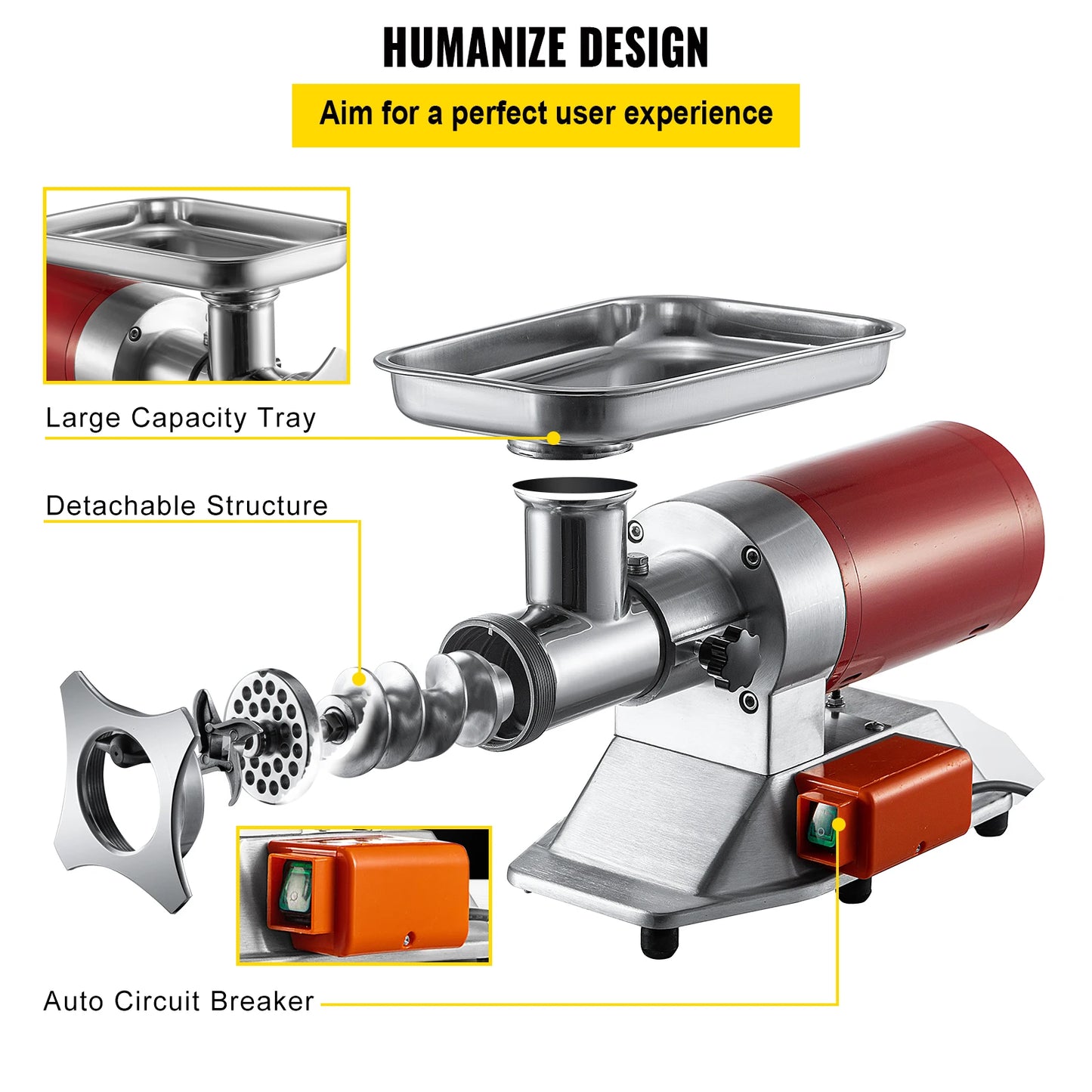 SucceBuy Electric Meat Grinder 250 Kg Per Hour Commercial Processor