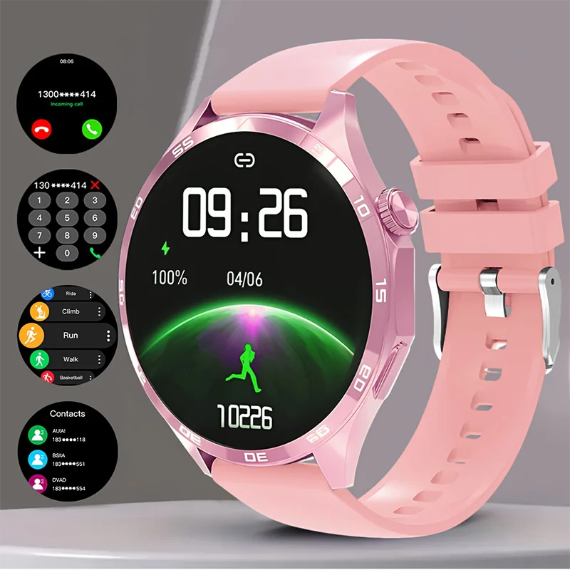 Odelettevcy Smartwatch Men Bluetooth Calling Fitness Tracker Heart Rate Monitor