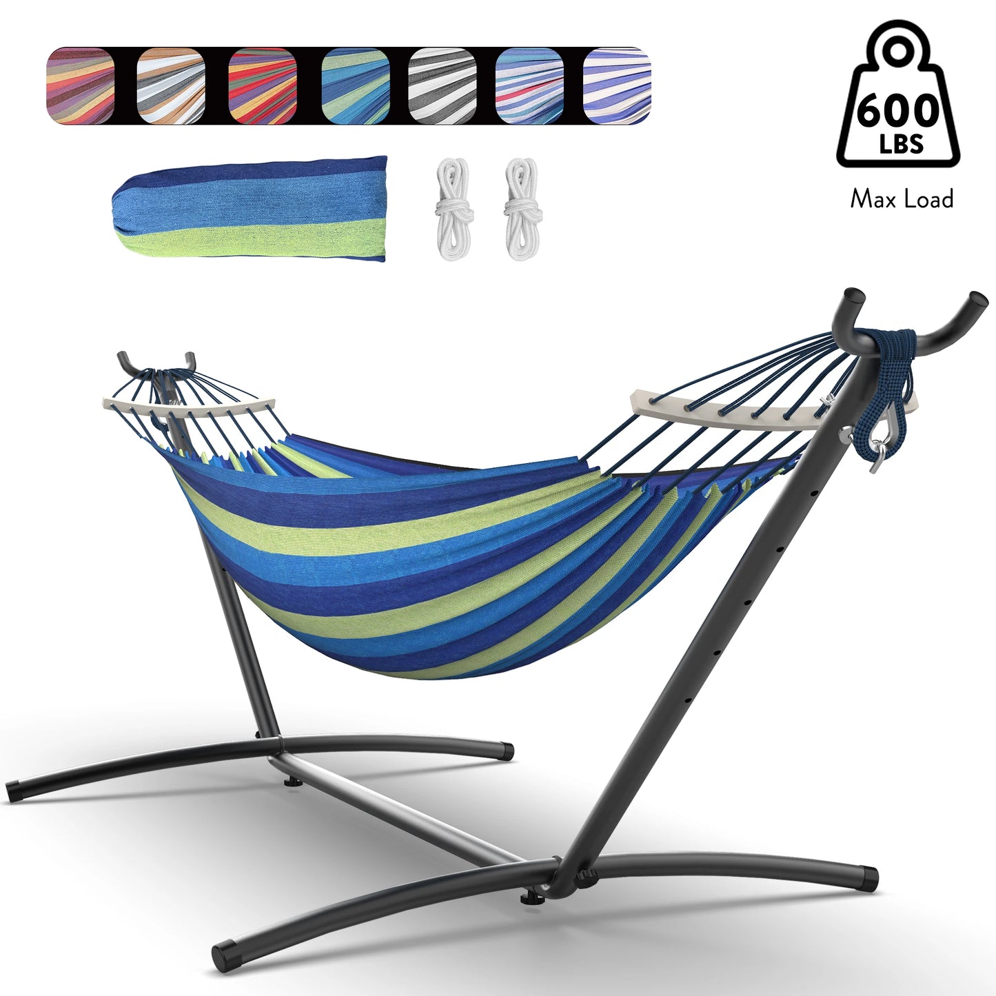 GYROOR Adjustable Stand Hammock With 600lb Capacity