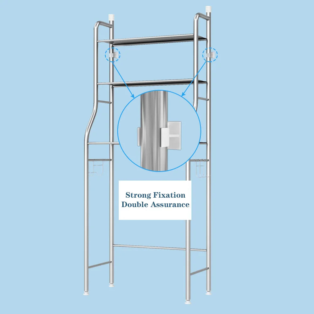 Studyset Over Toilet Storage Shelf 2 Tier Removable Paper Holder