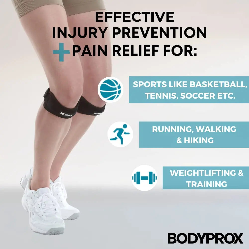 Patella Tendon Knee Strap 2 Pack For Knee Pain Relief