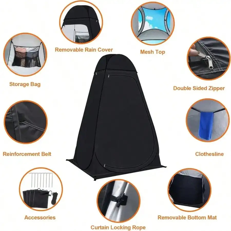 Pop Up Outdoor Camping Privacy Tent for Toilets and Changing