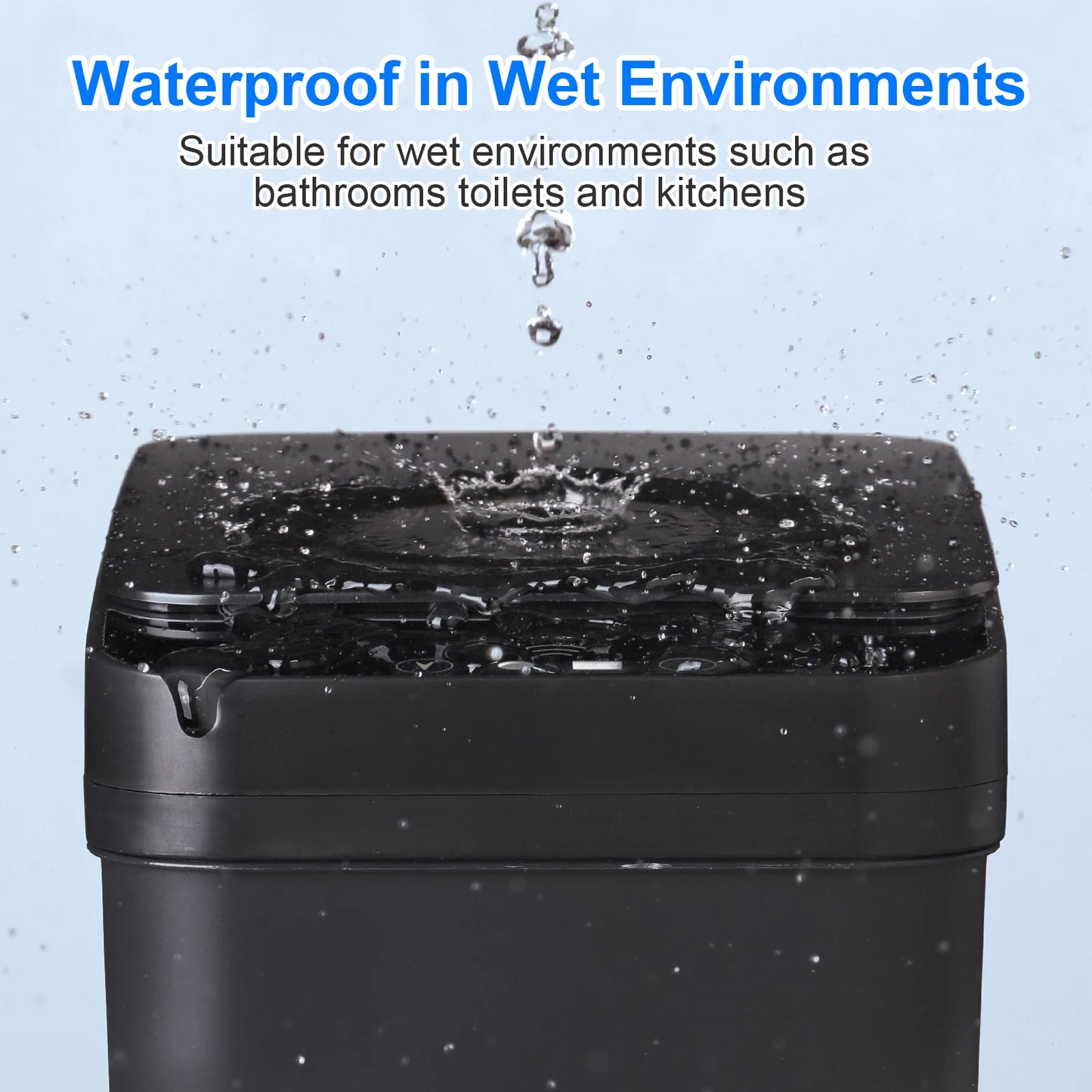 Automatic Touchless Motion Sensor Trash Can Two Pack Slim Design