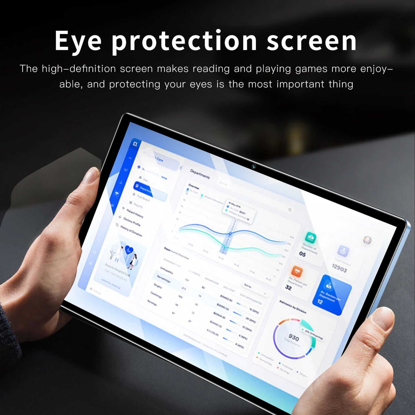 BDF Android Tablet Octa Core Dual SIM Cameras Bluetooth WiFi