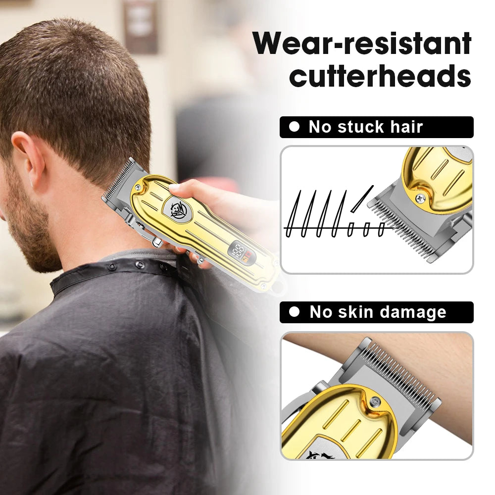 HIENA Professional Hair Clipper Cordless Trimmer For Barbers