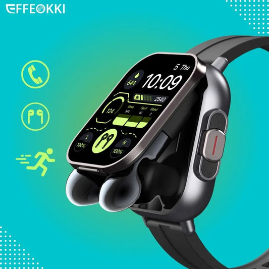 D8 2 In 1 Smartwatch With Earbuds Sleep Monitor NFC