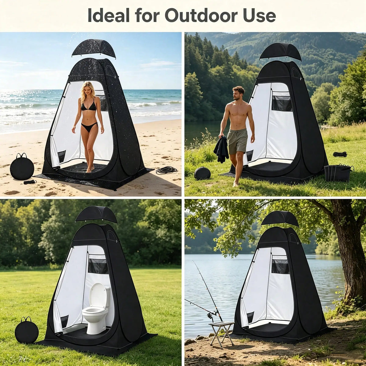 Pop Up Outdoor Camping Privacy Tent for Toilets and Changing
