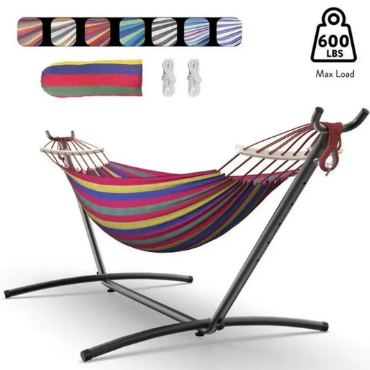 GYROOR Adjustable Stand Hammock With 600lb Capacity