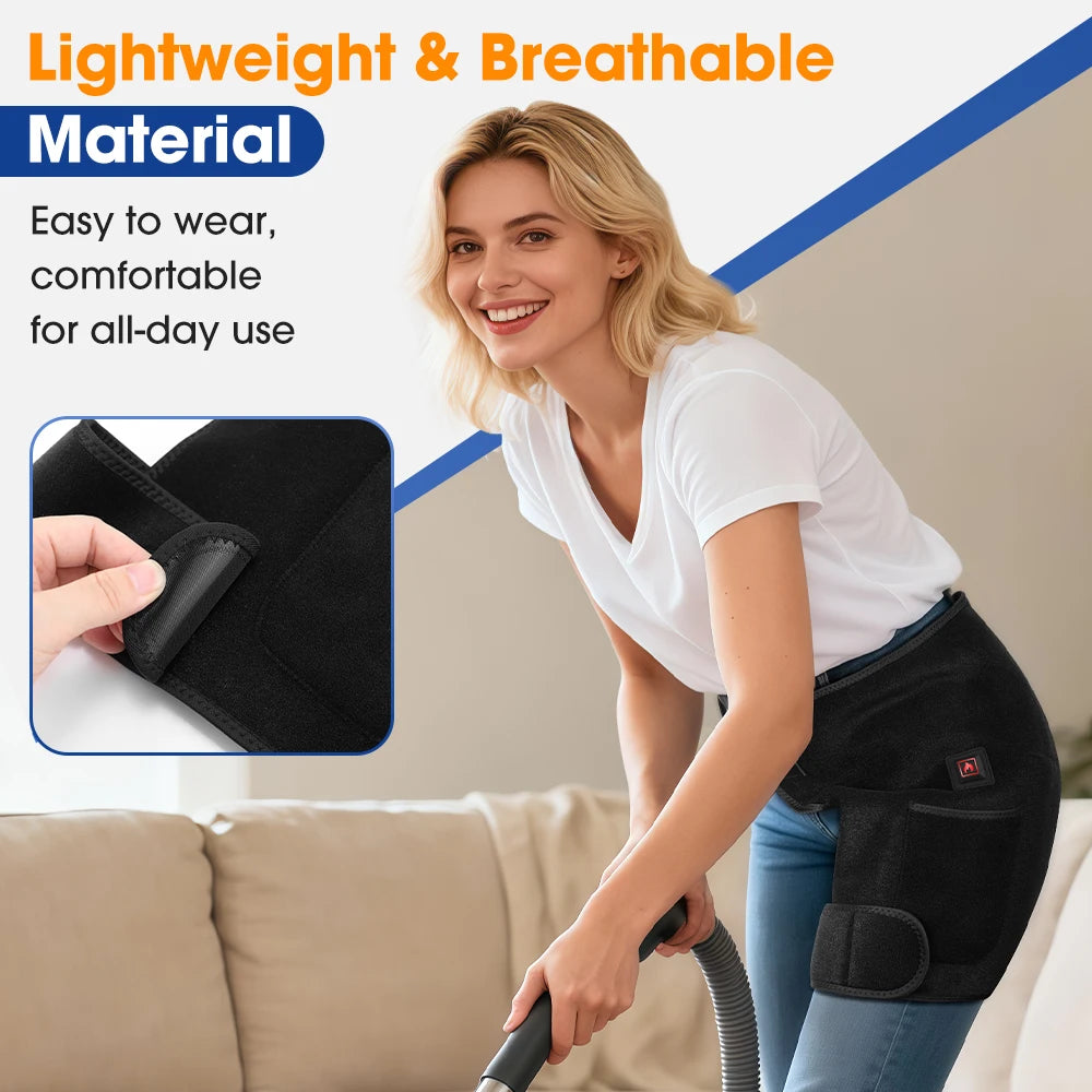 Hailicare USB Charging Heated Hip Support Brace With Far Infrared