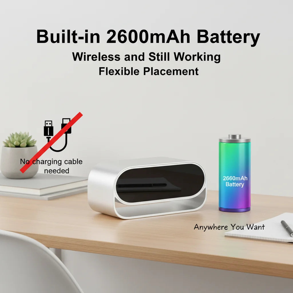 4K WiFi Clock Camera With Night Vision And Motion Detection