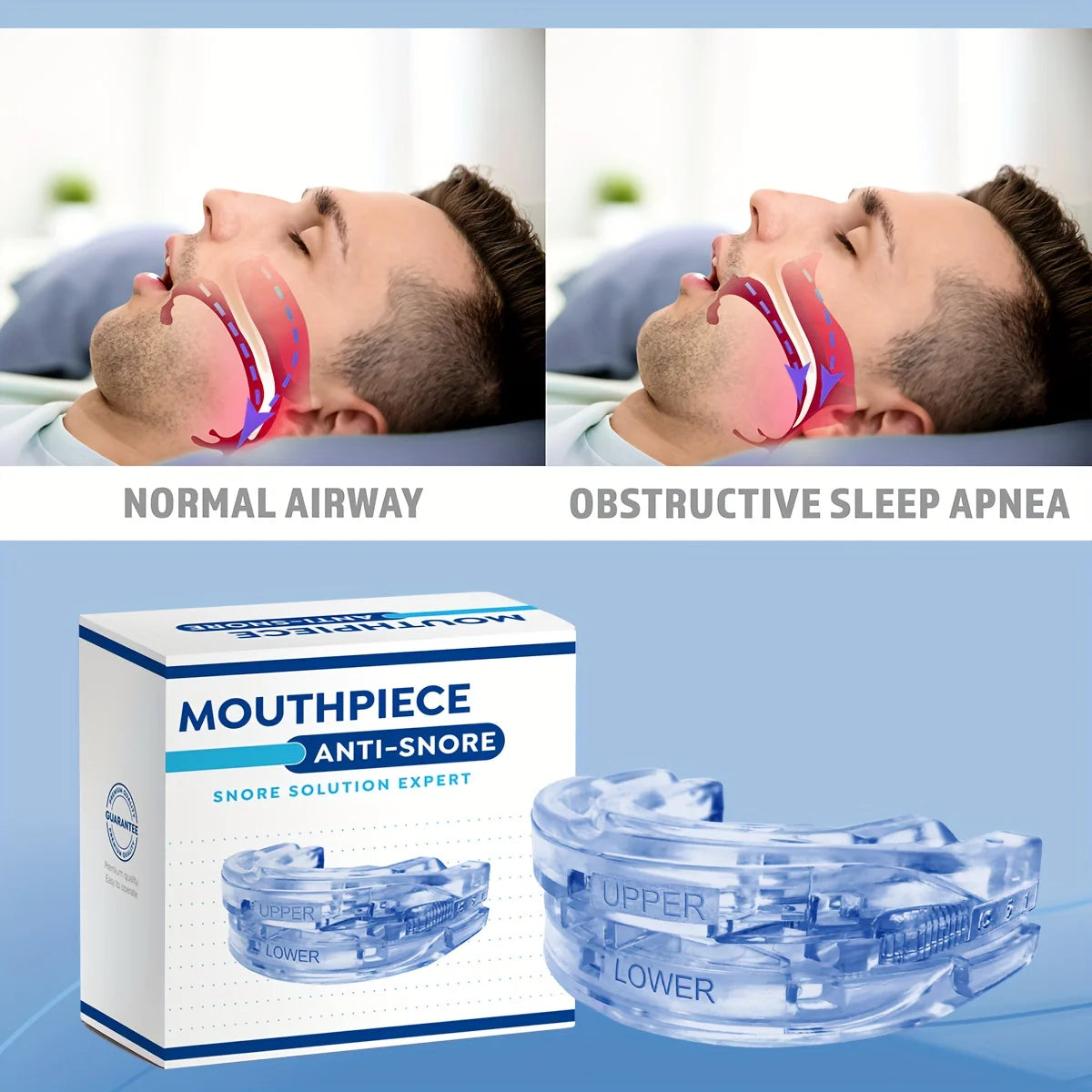 Anti Snore Mouthpiece For Sleep Apnea And Bruxism Relief