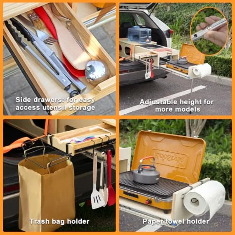 All In One Camp Kitchen Box With Sink Folding Table