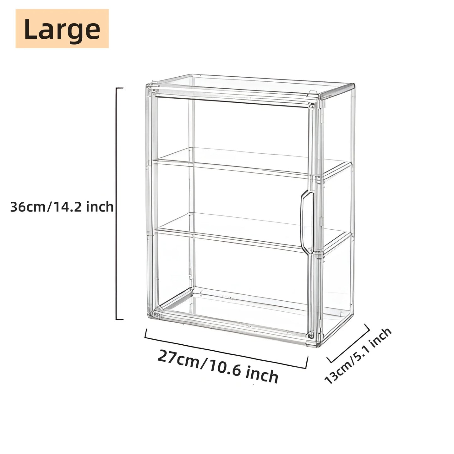 Transparent Doll Display Box For Figures And Collectibles Wall Mounted