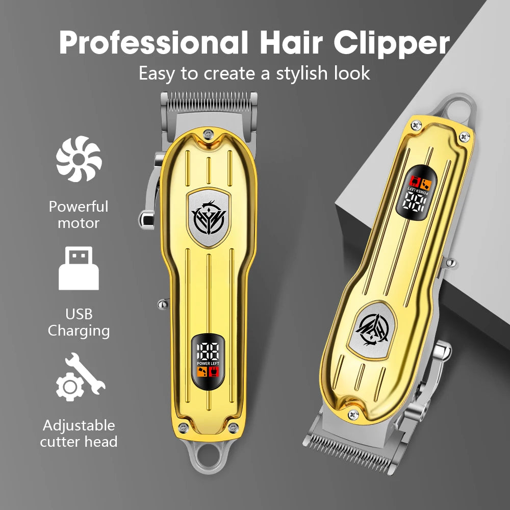 HIENA Professional Hair Clipper Cordless Trimmer For Barbers