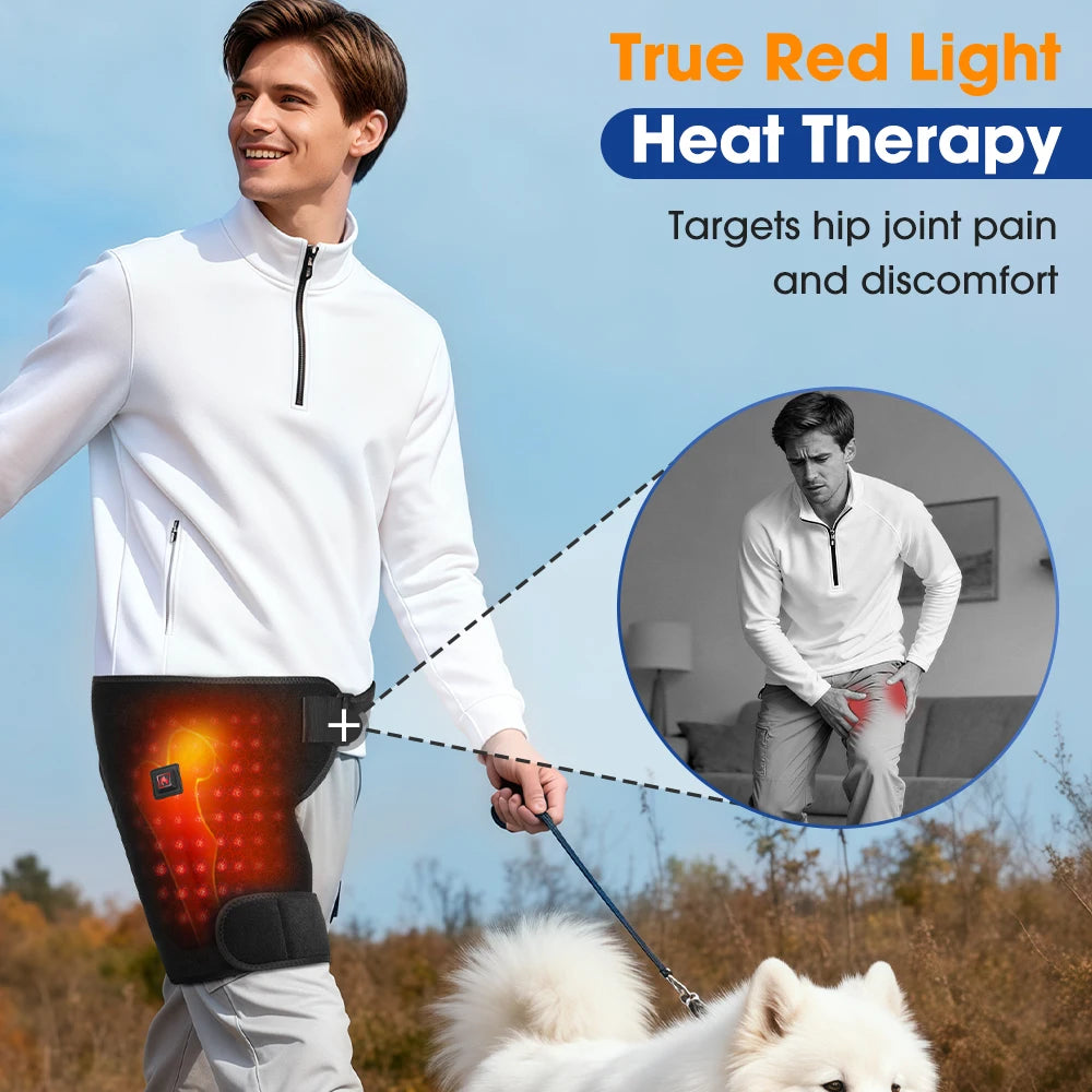 Hailicare USB Charging Heated Hip Support Brace With Far Infrared