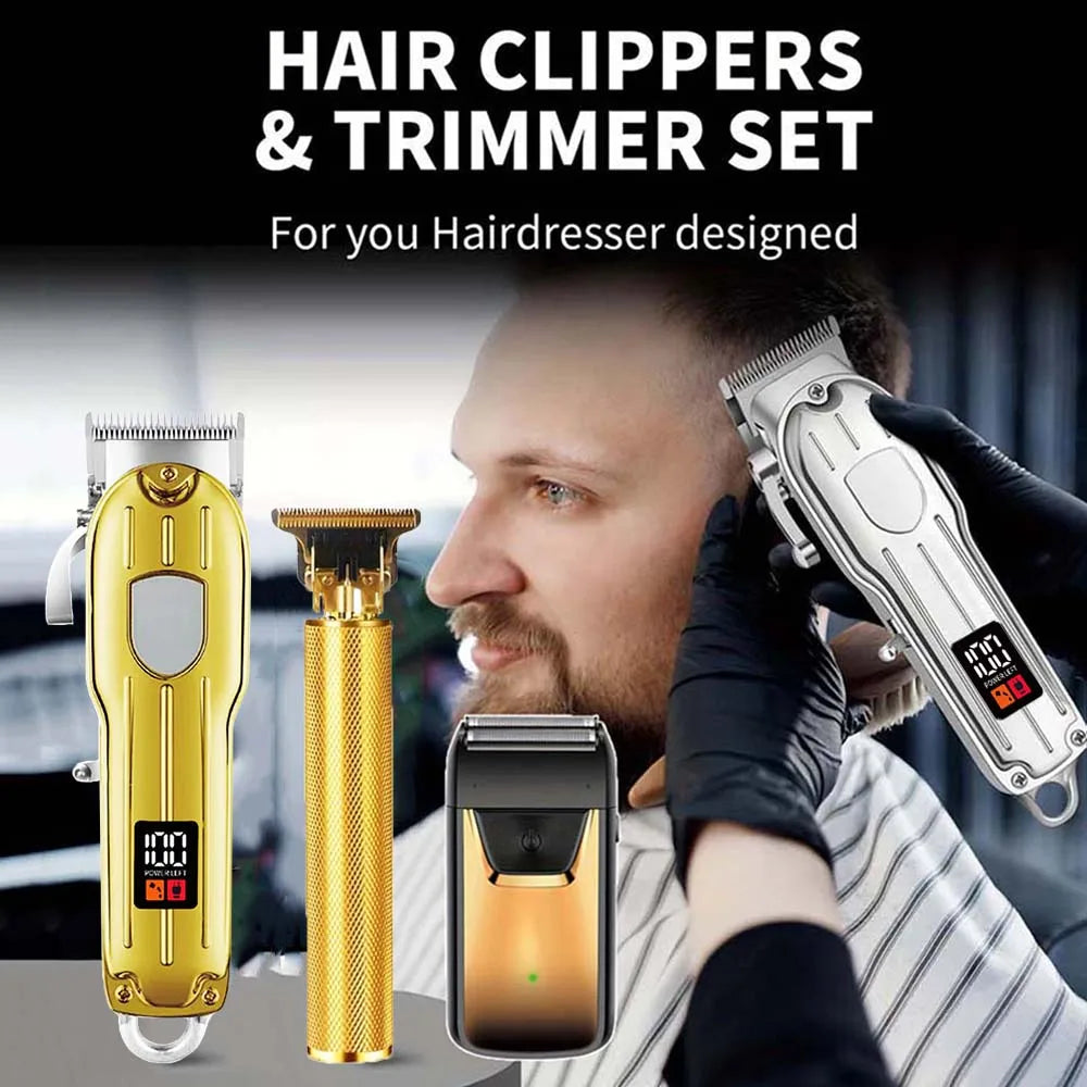 SHUYU Professional Hair Clipper And Trimmer Set For Men