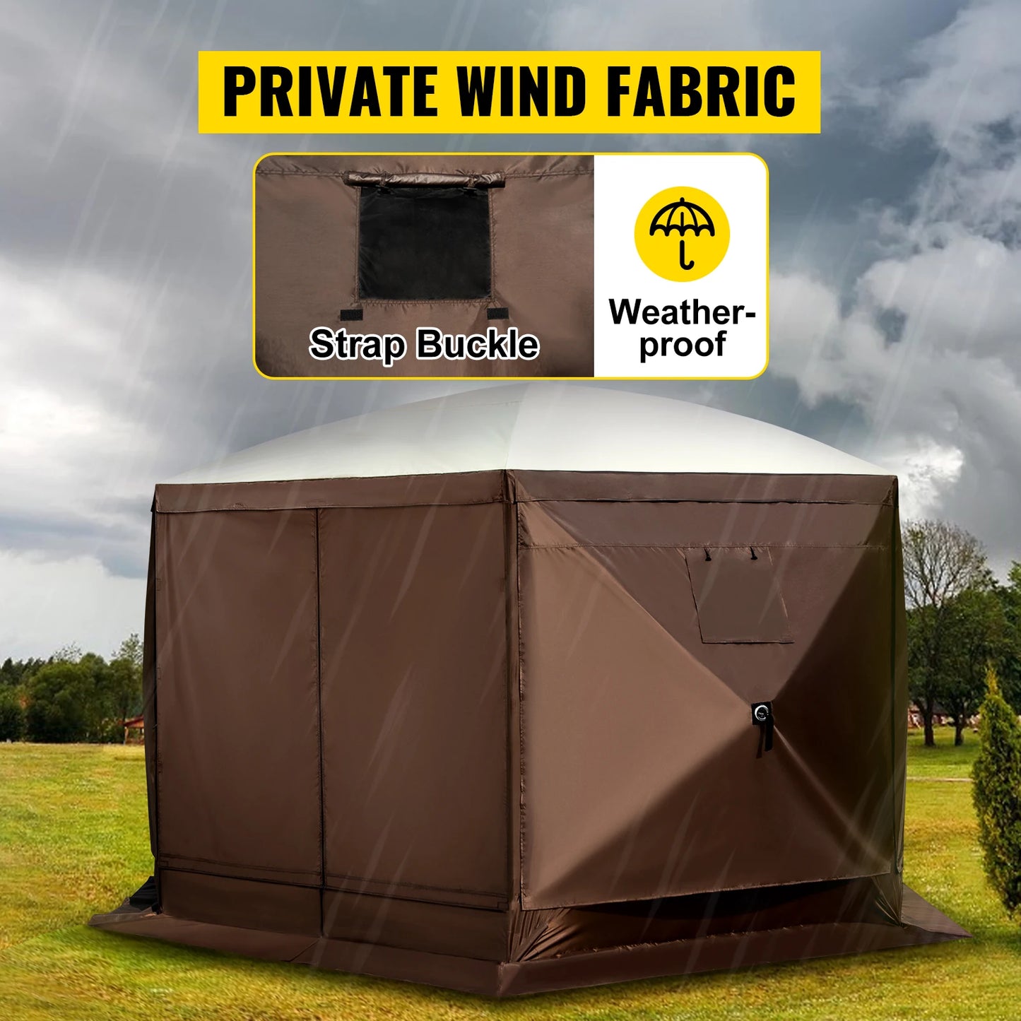SucceBuy Pop Up Camping Gazebo Canopy Shelter For Outdoor Shade