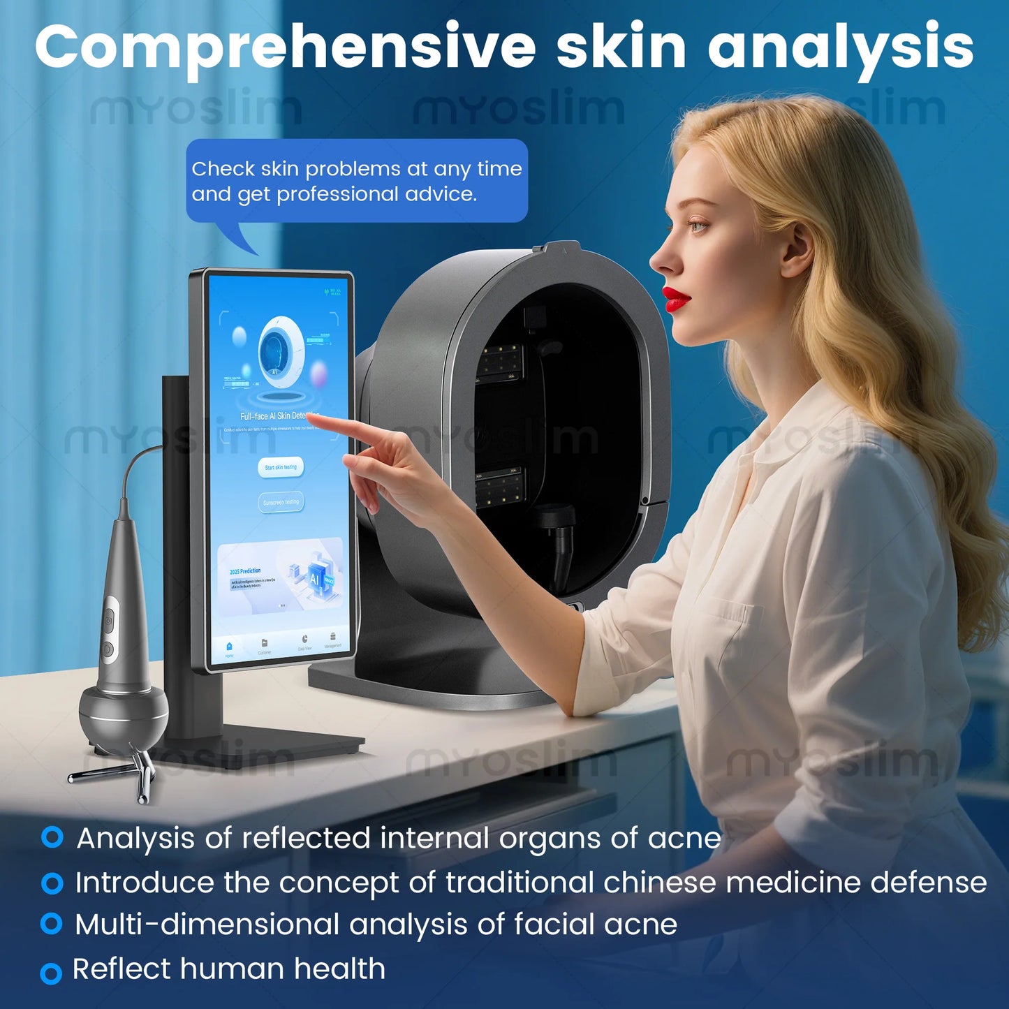NON X5 Pro 3D Magic Skin Analyzer AI Mirror Device