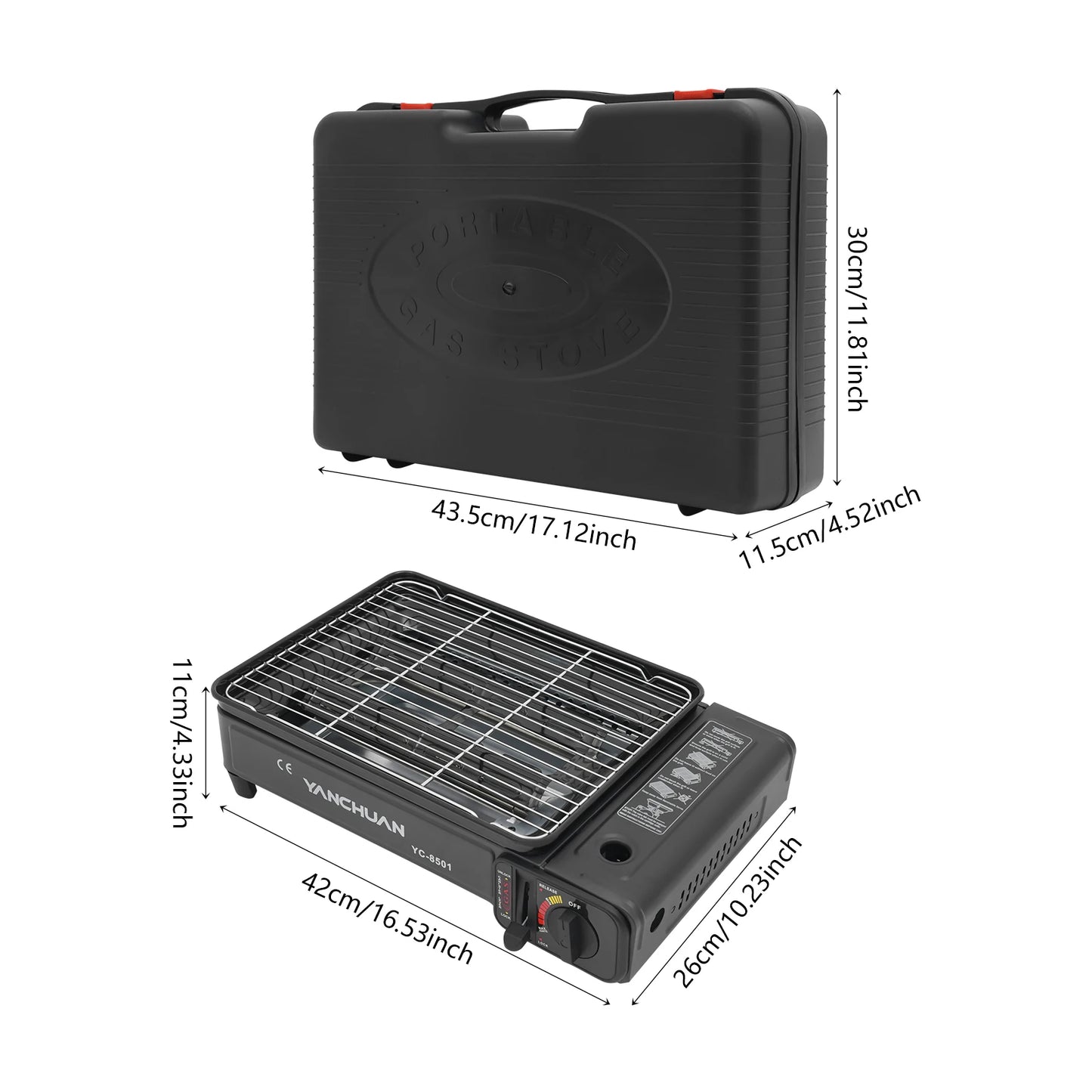2.2KW Portable LPG Butane Gas Grill Stove for Camping