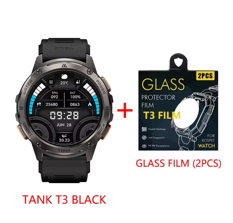 KOSPET Tank T3 Smart Watch For Men With AMOLED Display AI Voice