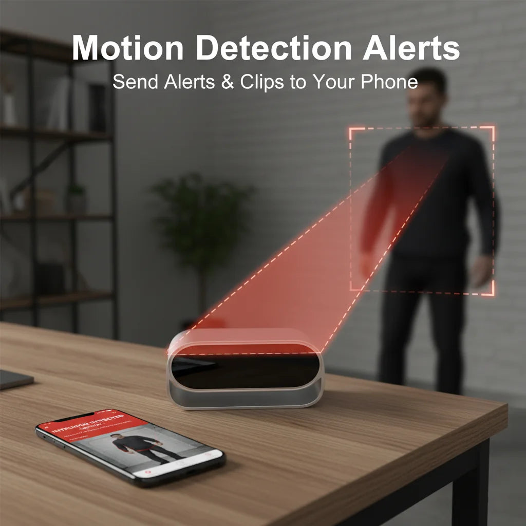 4K WiFi Clock Camera With Night Vision And Motion Detection