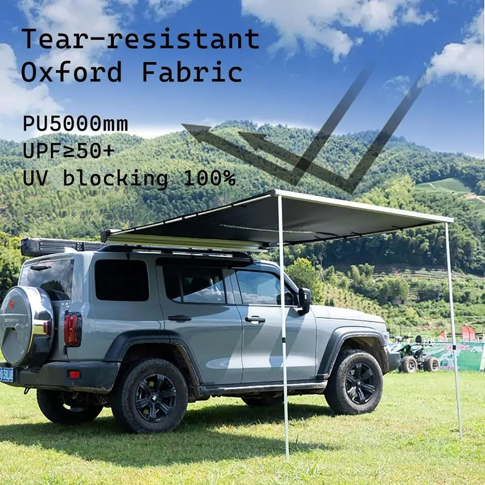 Vehicle Roof Rack Pullout Tent Sun Shade UV50 Plus SUV