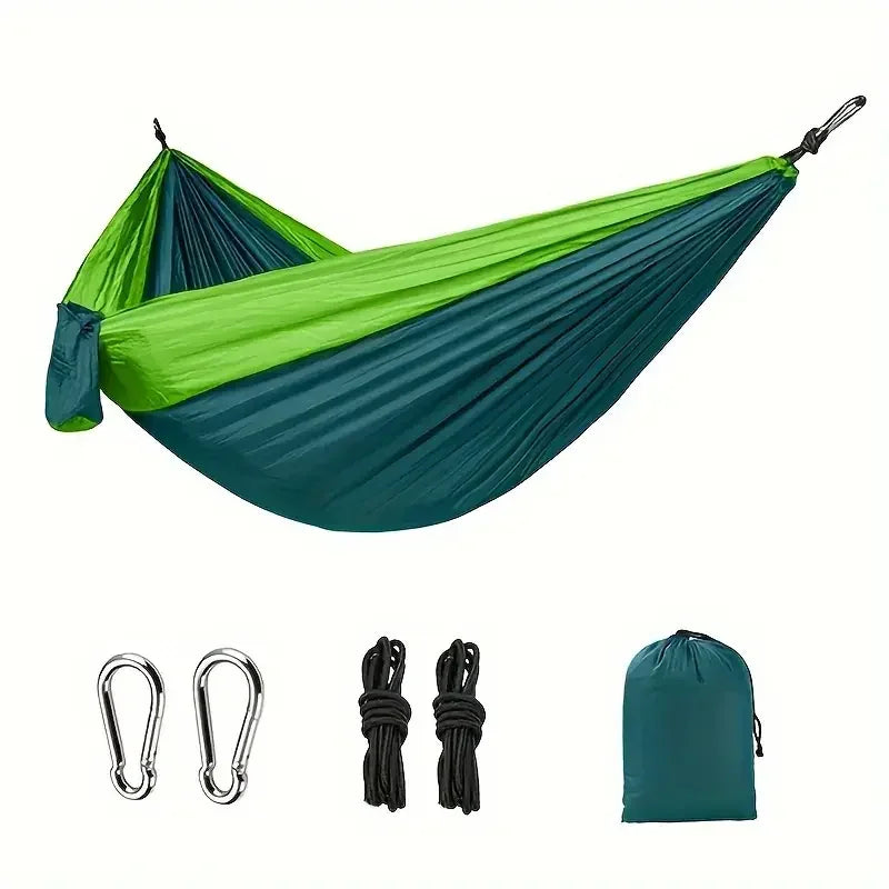 Portable Nylon Camping Hammock For Outdoors And Backpacking
