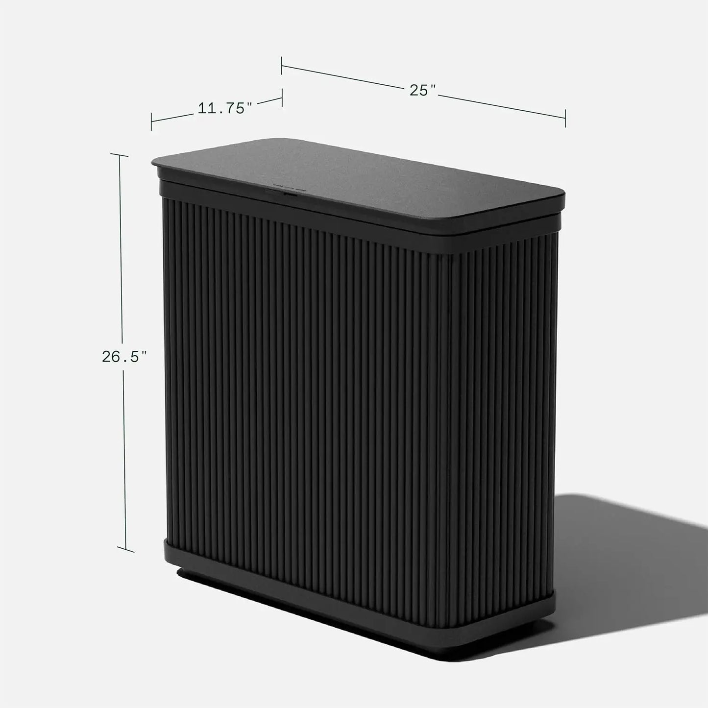 Outdoor Trash Can With Lid 90L Weather Resistant Durable Bin