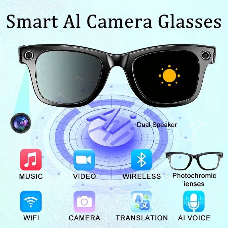 Giinova AI Smart Video Glasses With 8MP Camera And 1080P