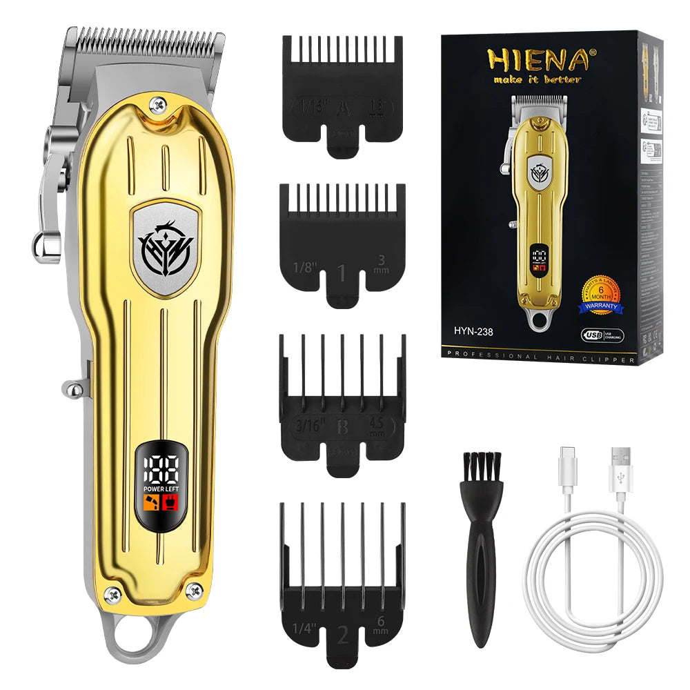 HIENA Professional Hair Clipper Cordless Trimmer For Barbers