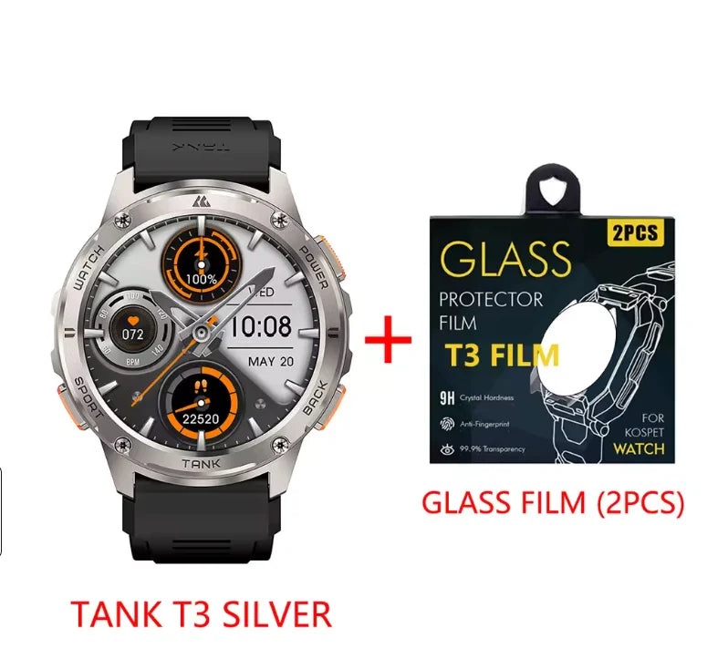 KOSPET Tank T3 Smart Watch For Men With AMOLED Display AI Voice