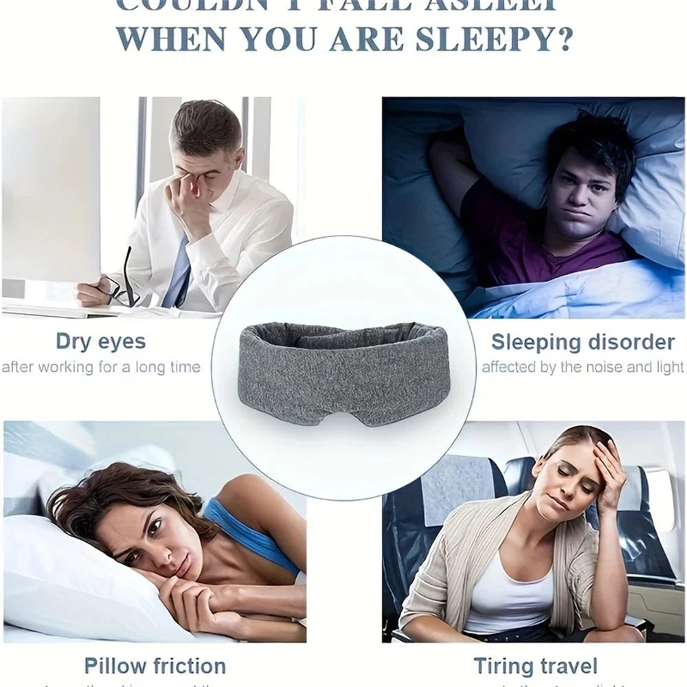 Breathable Sleep Mask Eye Cover Portable Travel Comfort Light Blocking