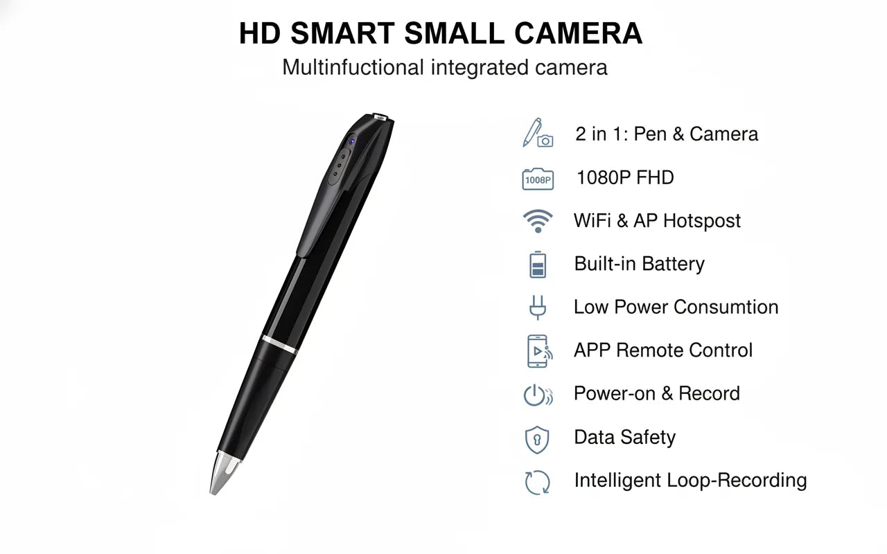 1080P HD Mini Pen Camera With WiFi And Motion Detection