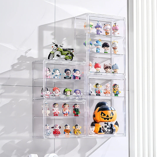 Transparent Doll Display Box For Figures And Collectibles Wall Mounted
