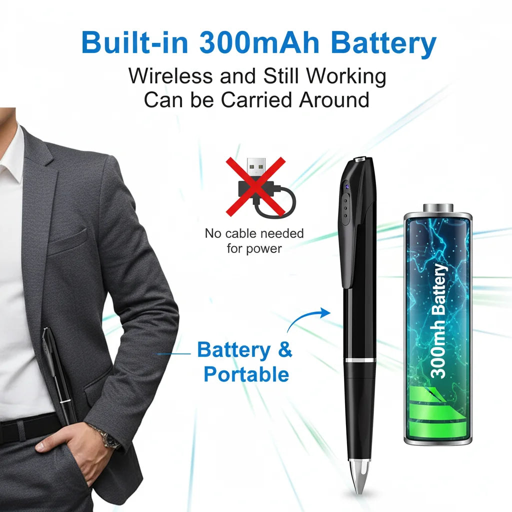 1080P HD Mini Pen Camera With WiFi And Motion Detection