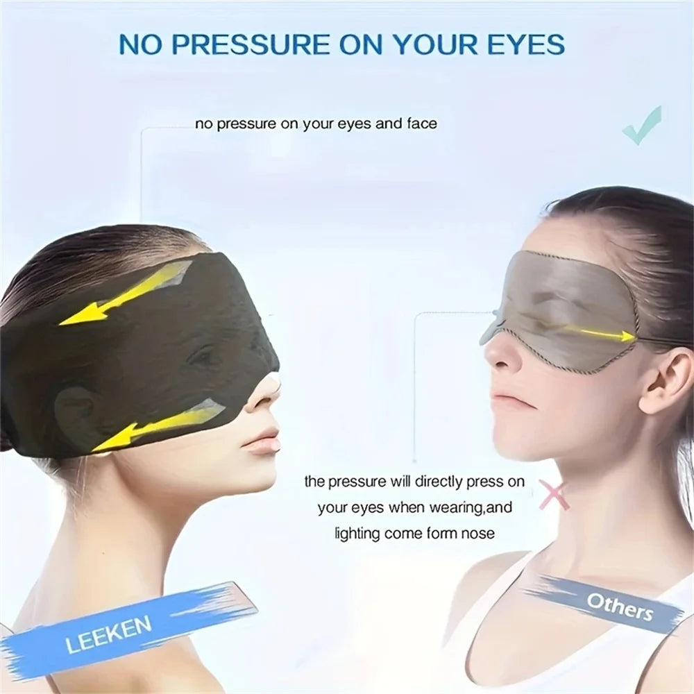 Breathable Sleep Mask Eye Cover Portable Travel Comfort Light Blocking