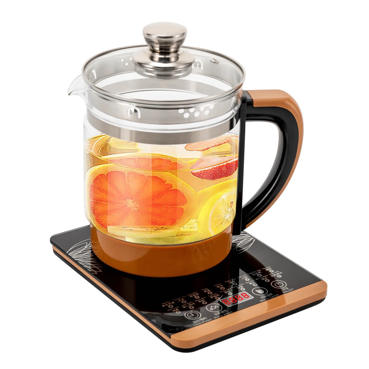 Electric Glass Tea Kettle With Keep Warm BPA Free Settings