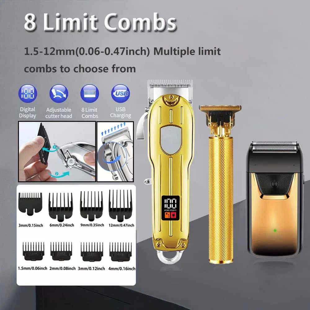 SHUYU Professional Hair Clipper And Trimmer Set For Men