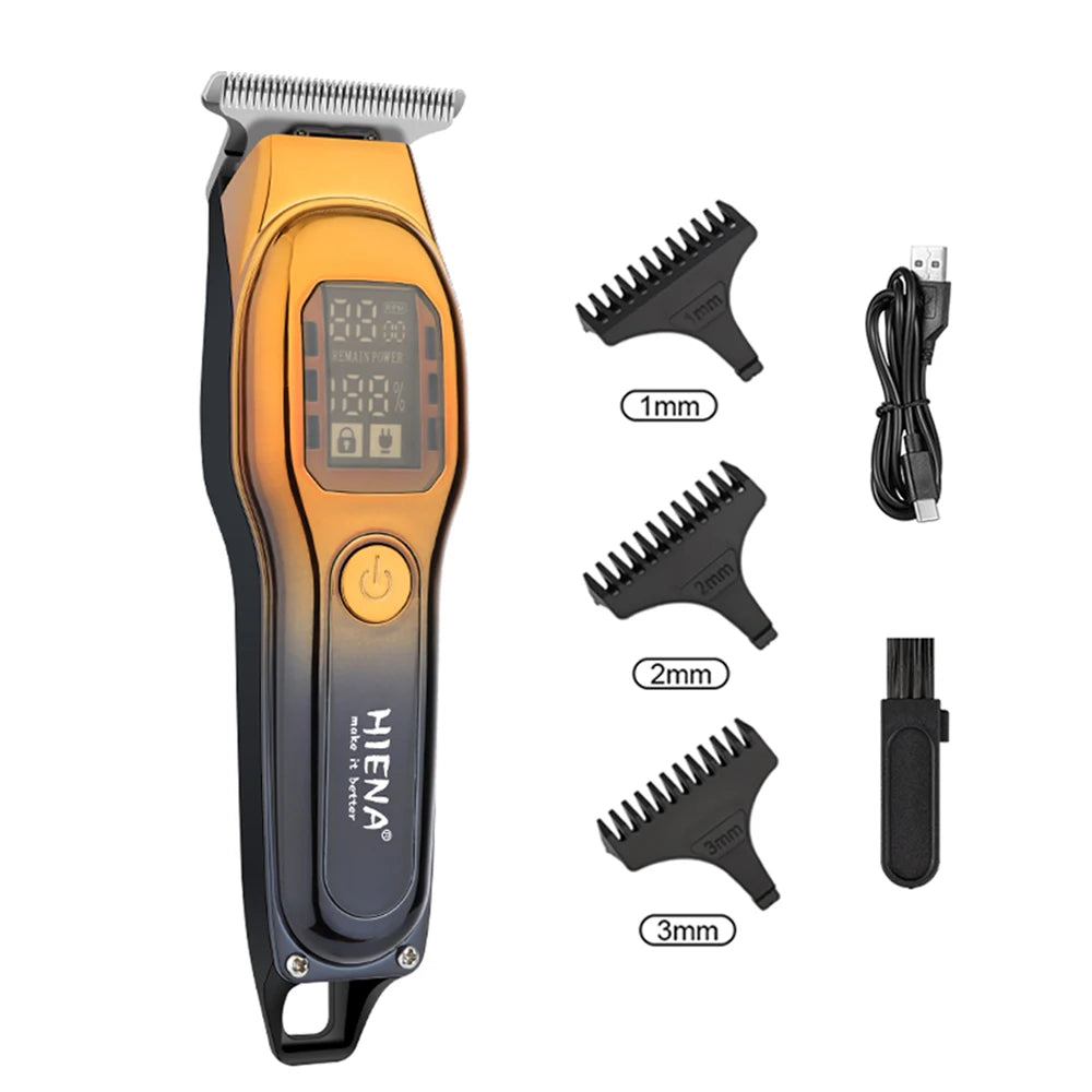 HIENA Professional Hair Clipper Cordless Trimmer For Barbers