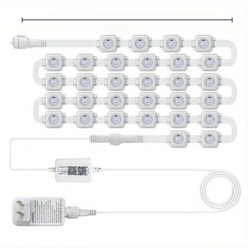 MIMIRGB Outdoor Eaves Lights LED String With App Control