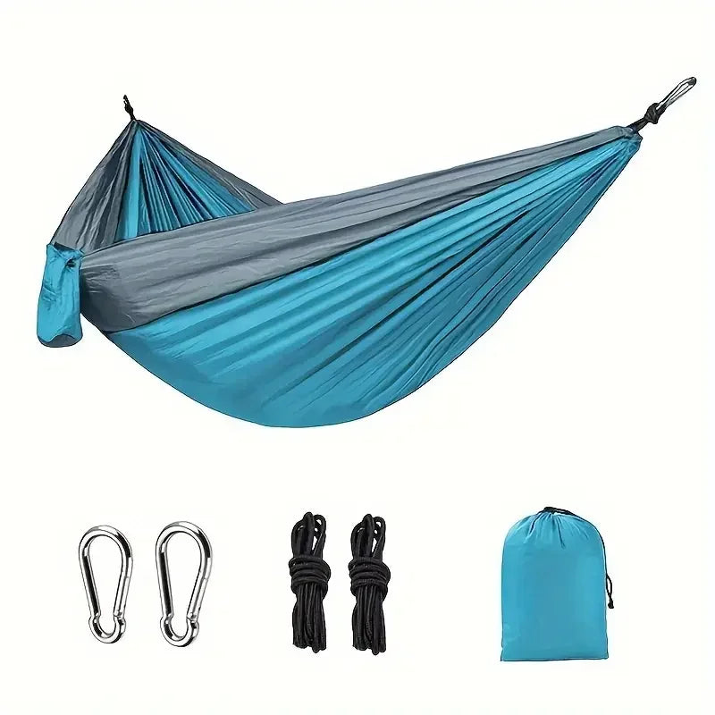 Portable Nylon Camping Hammock For Outdoors And Backpacking