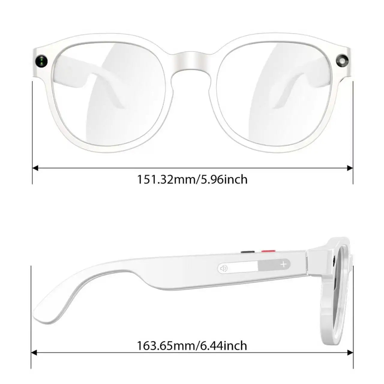 AI Glasses With Dual Cameras Video Wireless Long Battery Life S1