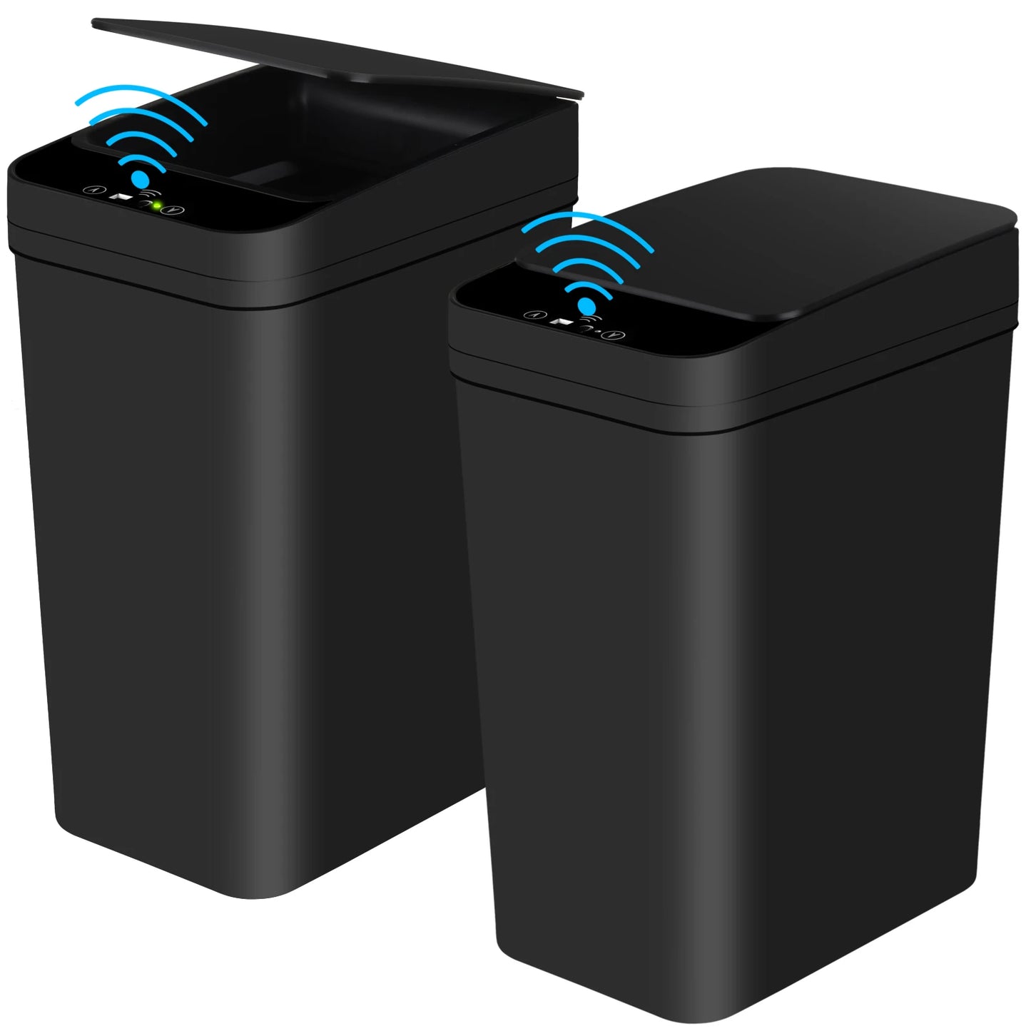Automatic Touchless Motion Sensor Trash Can Two Pack Slim Design