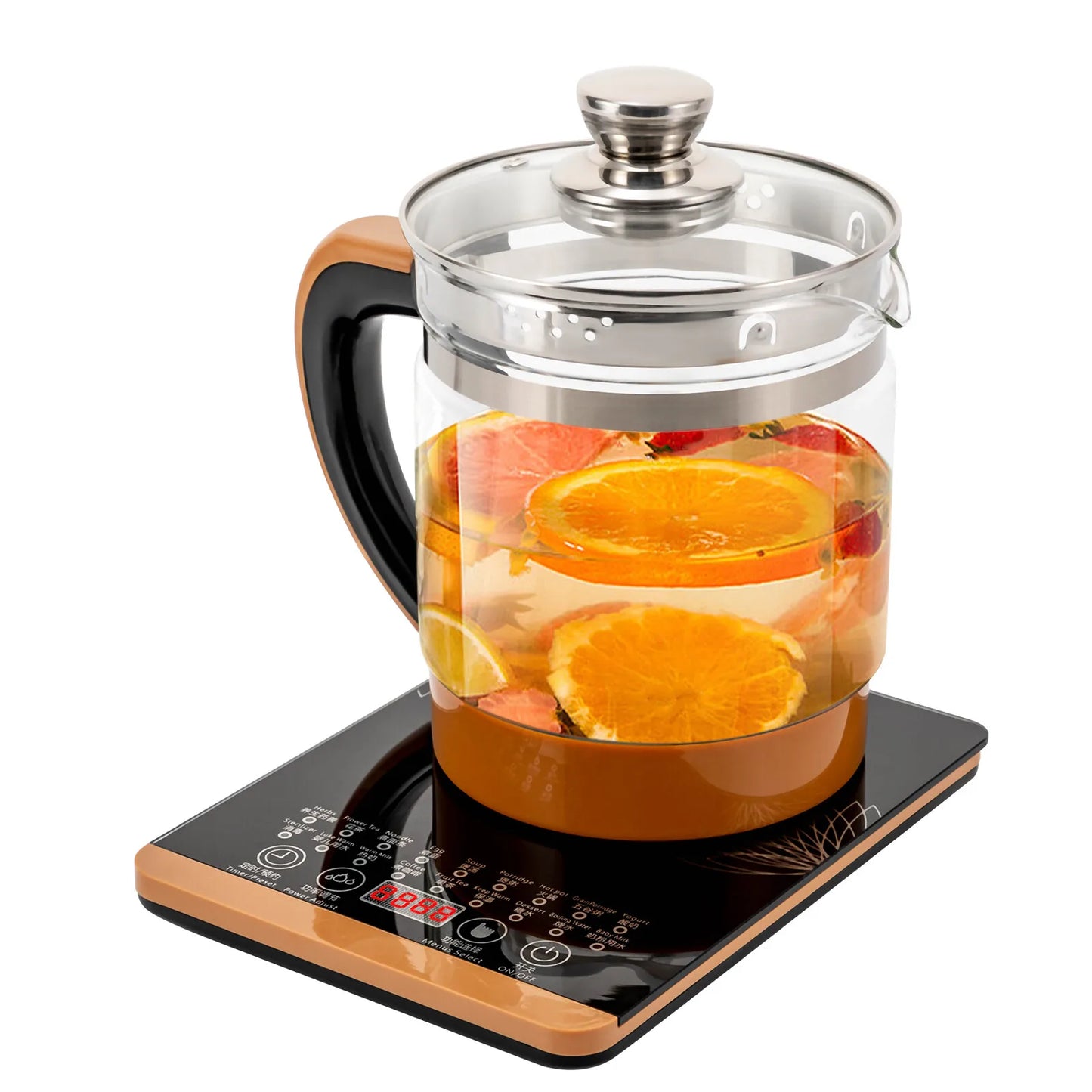 Electric Glass Tea Kettle With Keep Warm BPA Free Settings