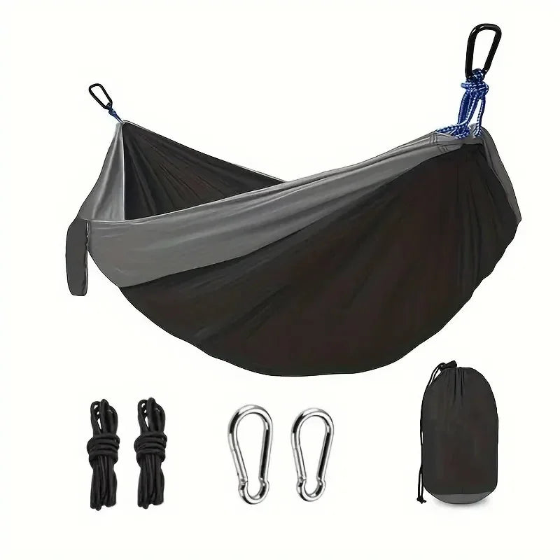 Portable Nylon Camping Hammock For Outdoors And Backpacking