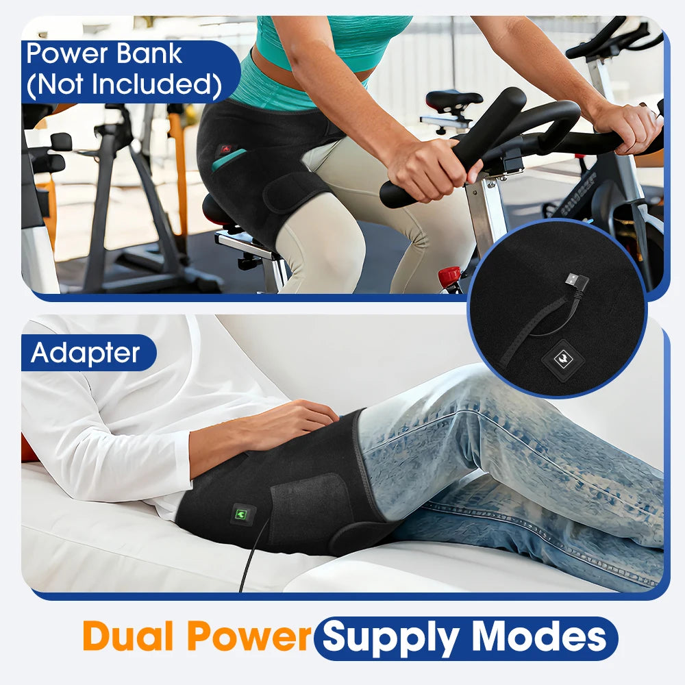 Hailicare USB Charging Heated Hip Support Brace With Far Infrared