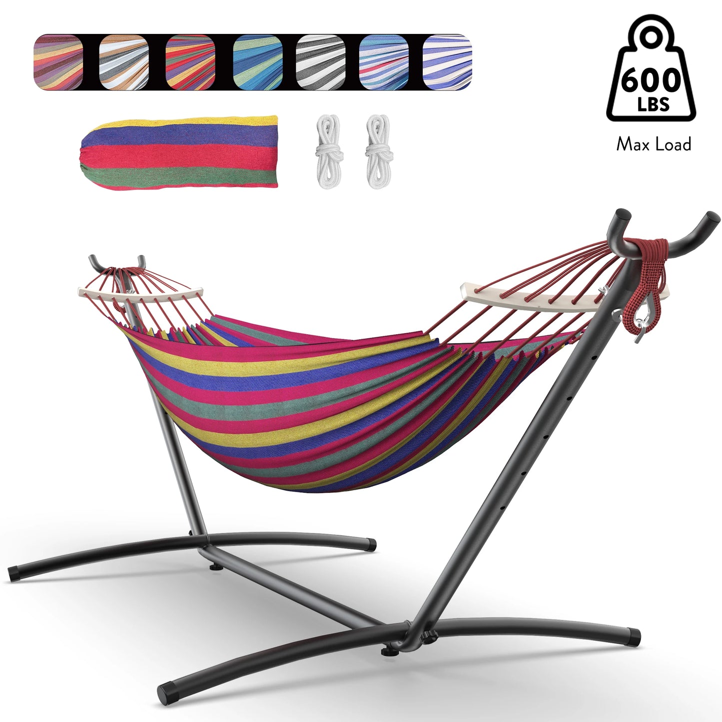 GYROOR Adjustable Stand Hammock With 600lb Capacity